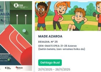 MADE ikasturte berrirako izen-ematea zabalik