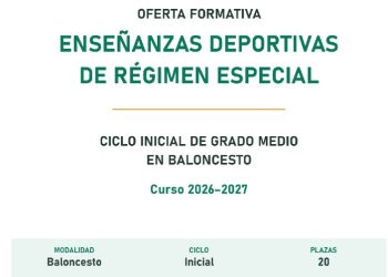 20 plazas para el nuevo curso de Ciclo Inicial de Grado Medio en Baloncesto