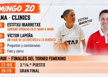 Víctor Lapeña y Estitxu Ibarretxe en el Clínic del IV Memorial Pepe Núñez